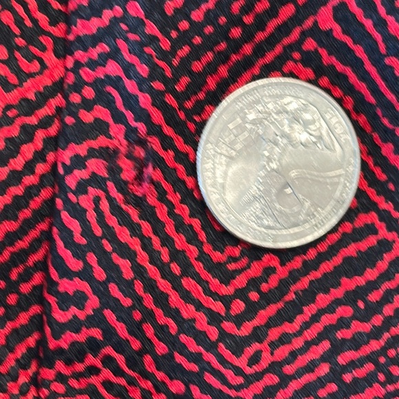 Vintage 80's 100% Silk J.L. Sanford for Narragansett Red & Black Blouse & Skirt - Picture 14 of 14